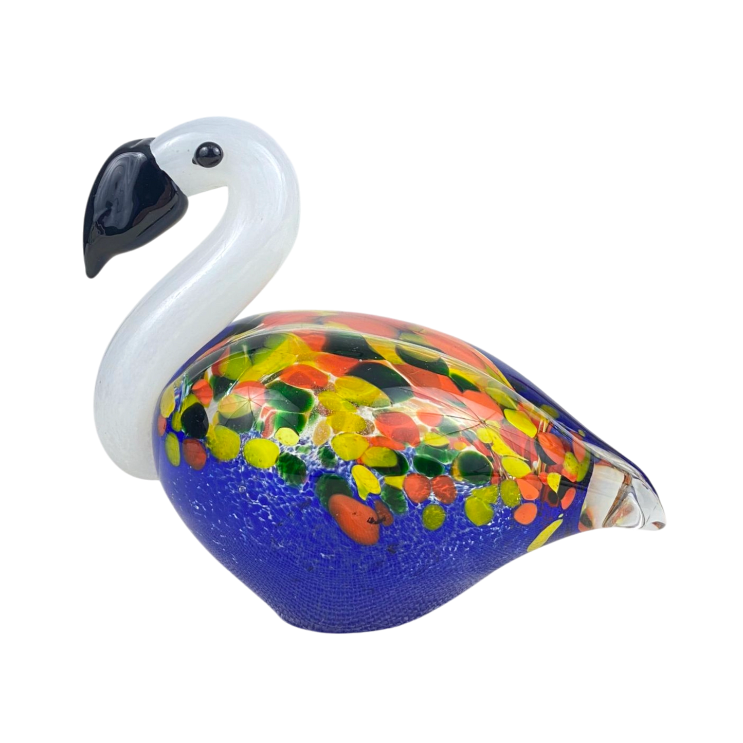 Vibrant Glass Flamingo