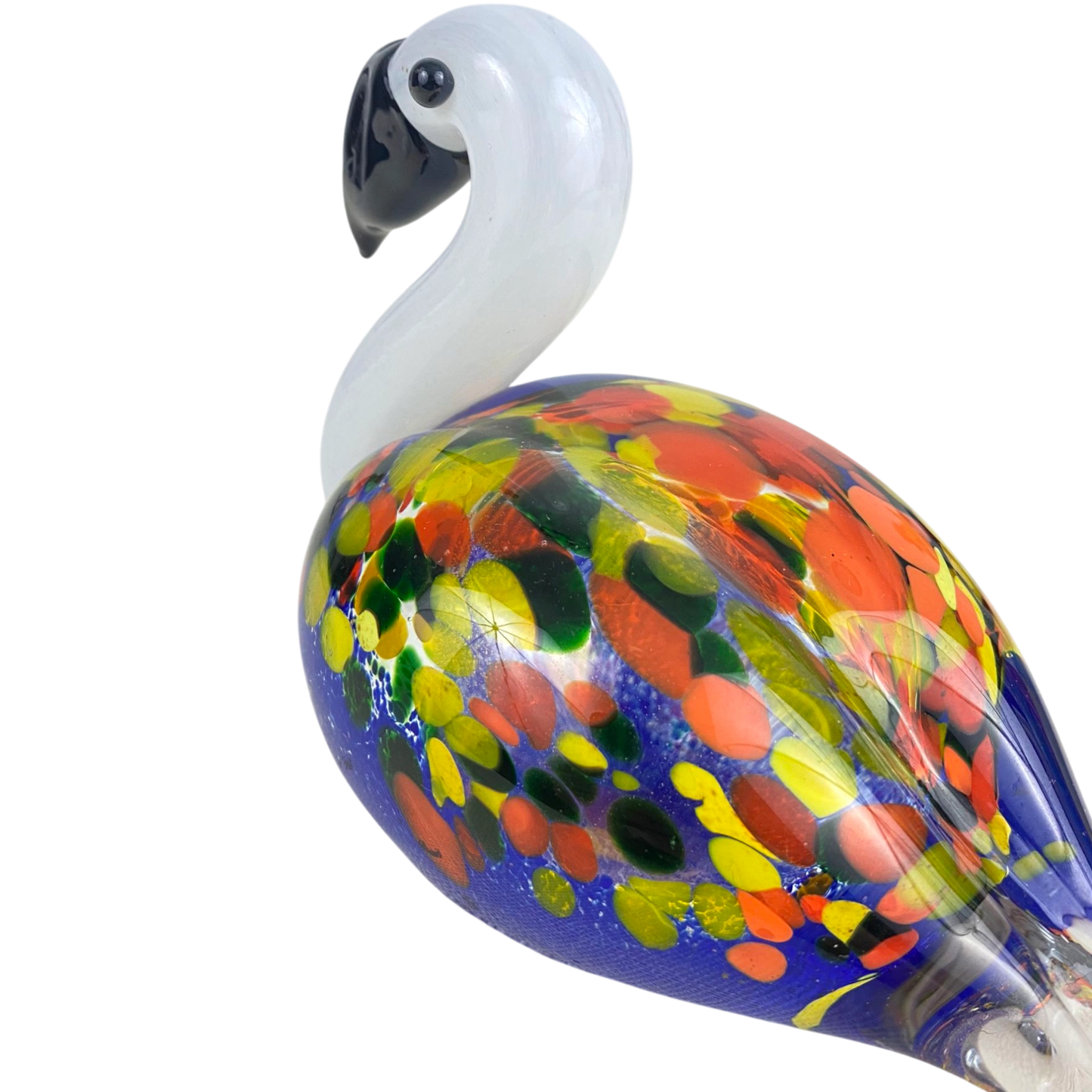 Vibrant Glass Flamingo