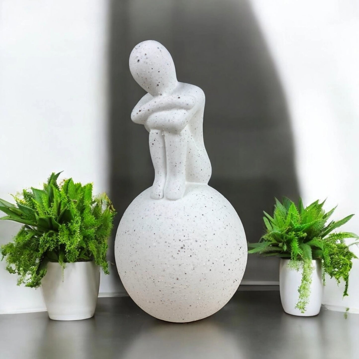 The Thinker on the Sphere – Minimalist Sculpture