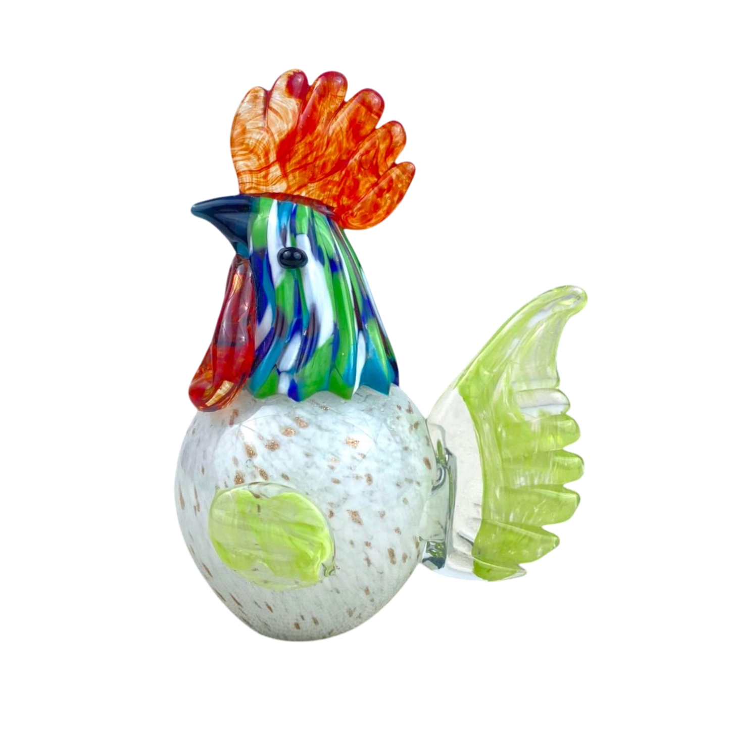 Colorful Glass Rooster