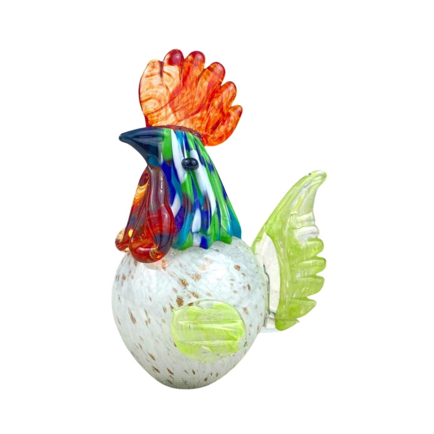 Colorful Glass Rooster