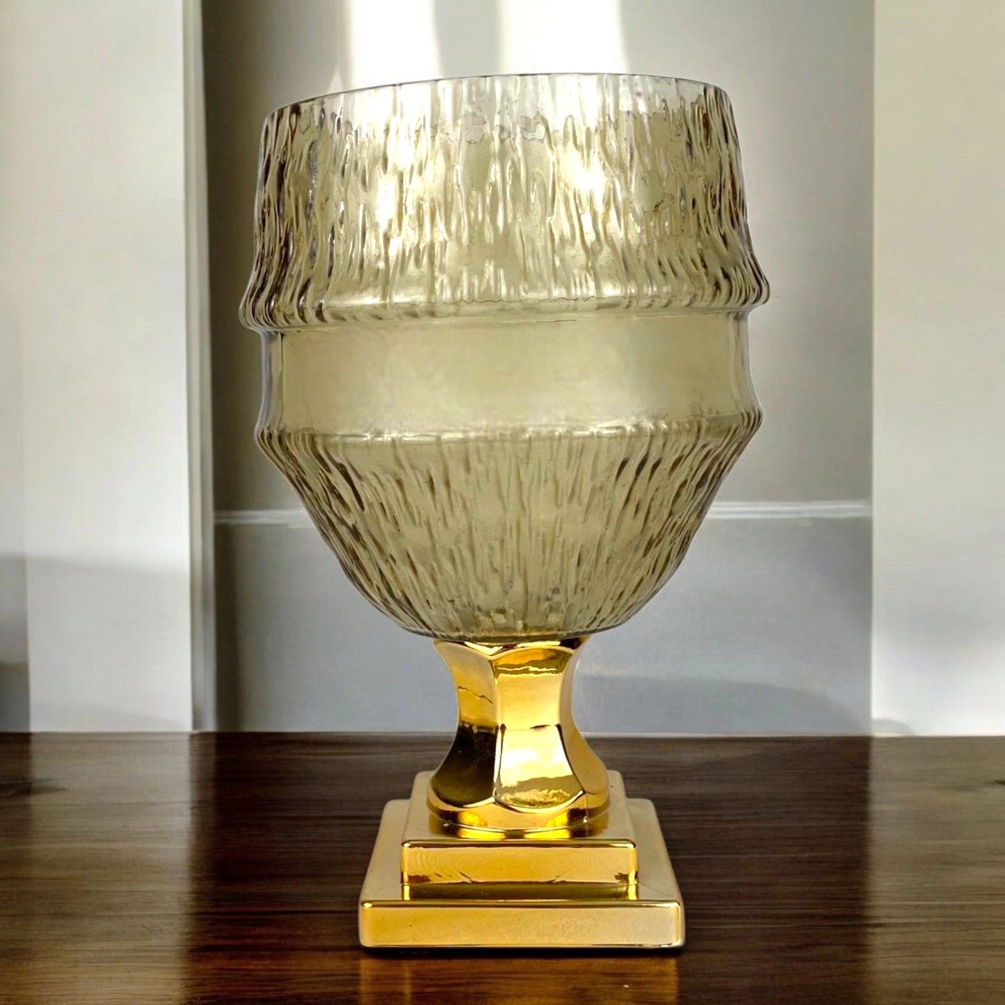 Golden Base Glass Vase