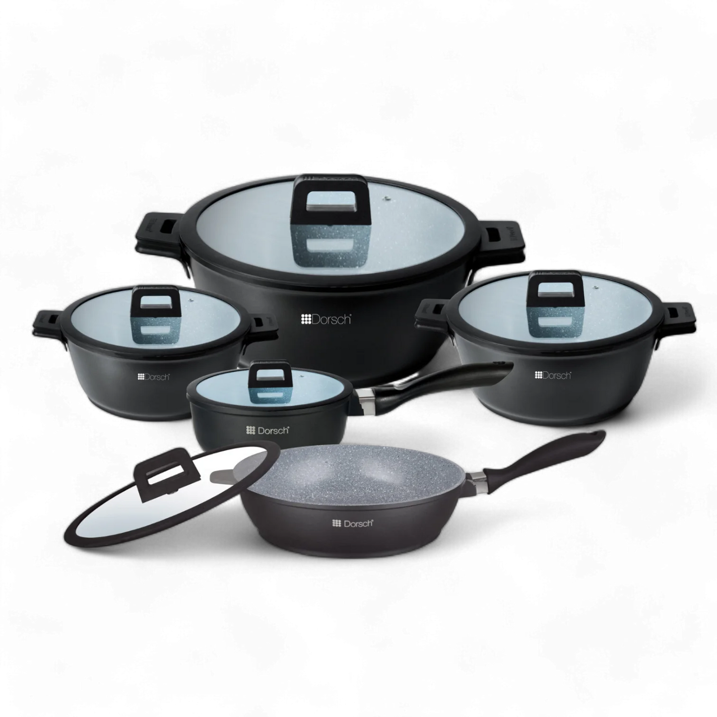Dorsch Ceramic Cookware Set - 5 Pcs