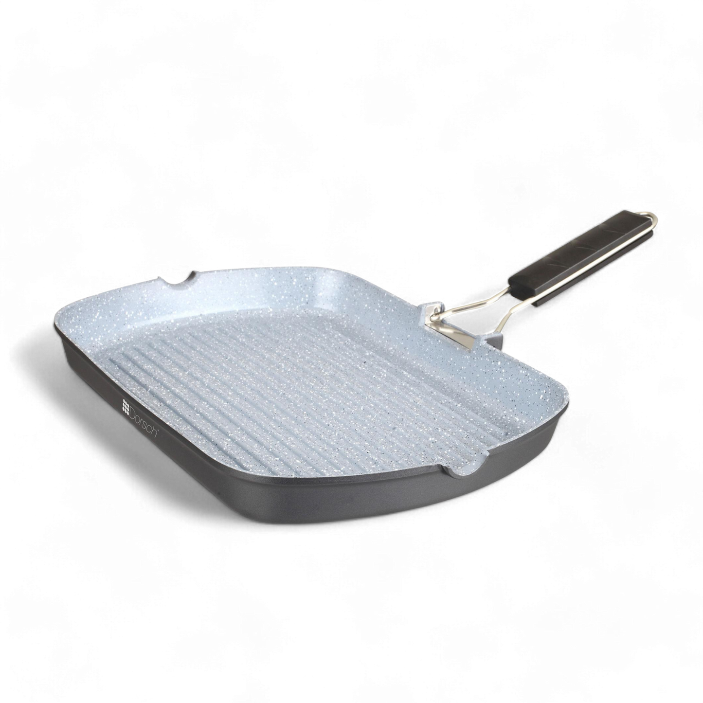 Dorsch Non-Stick Grill Pan with Foldable Handle - 34 Cm