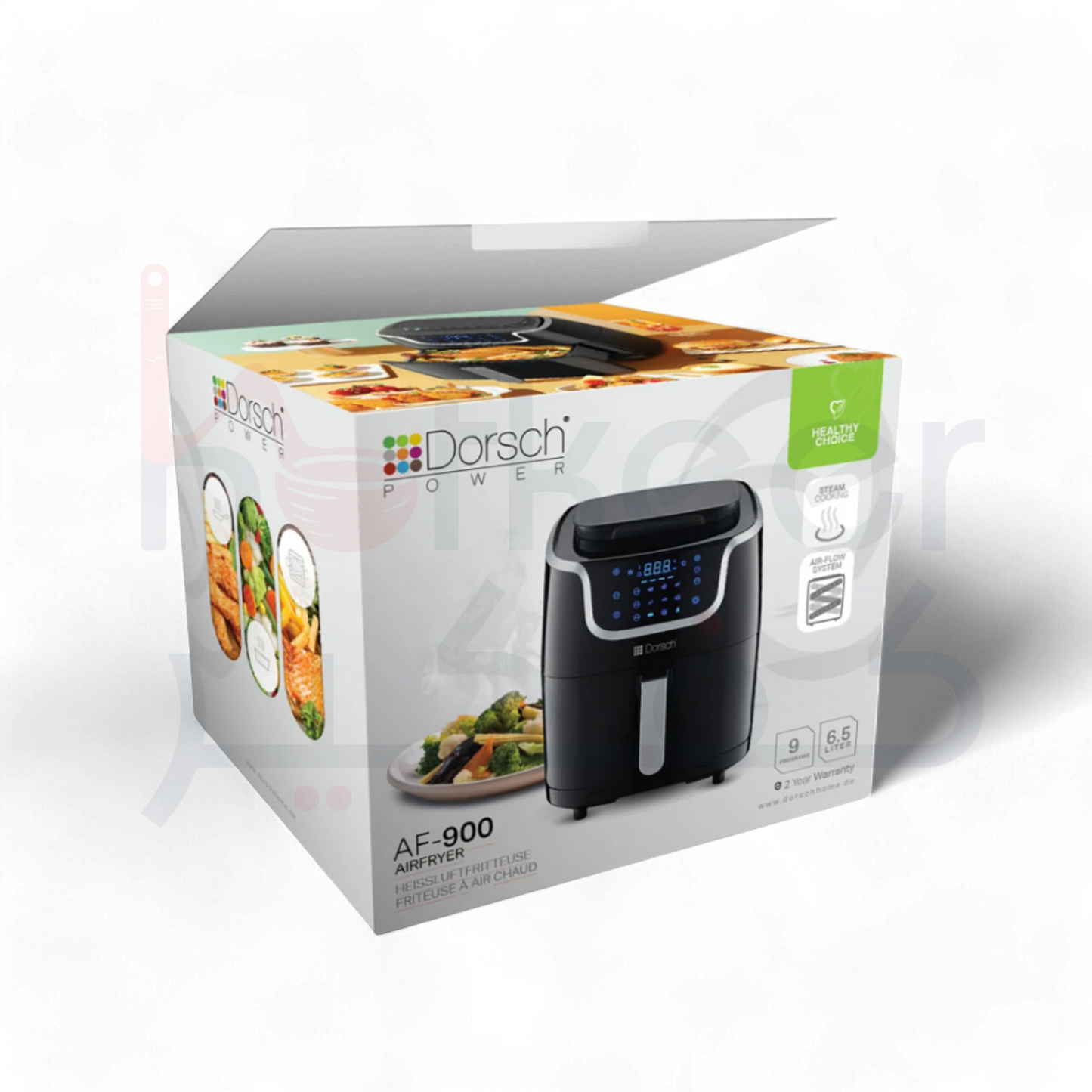 Dorsch Plastic Air Fryer 6.7L Steamer - 1800W