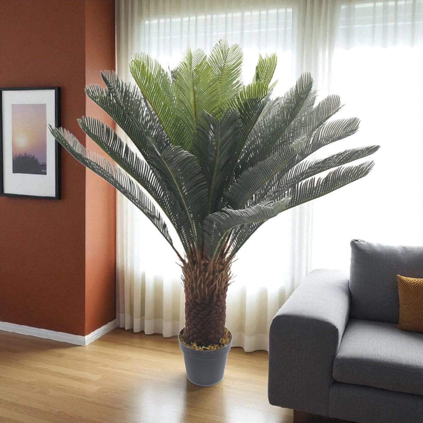 Artificial cycas Tree – Decorative Indoor Plant in Pot 1.2m