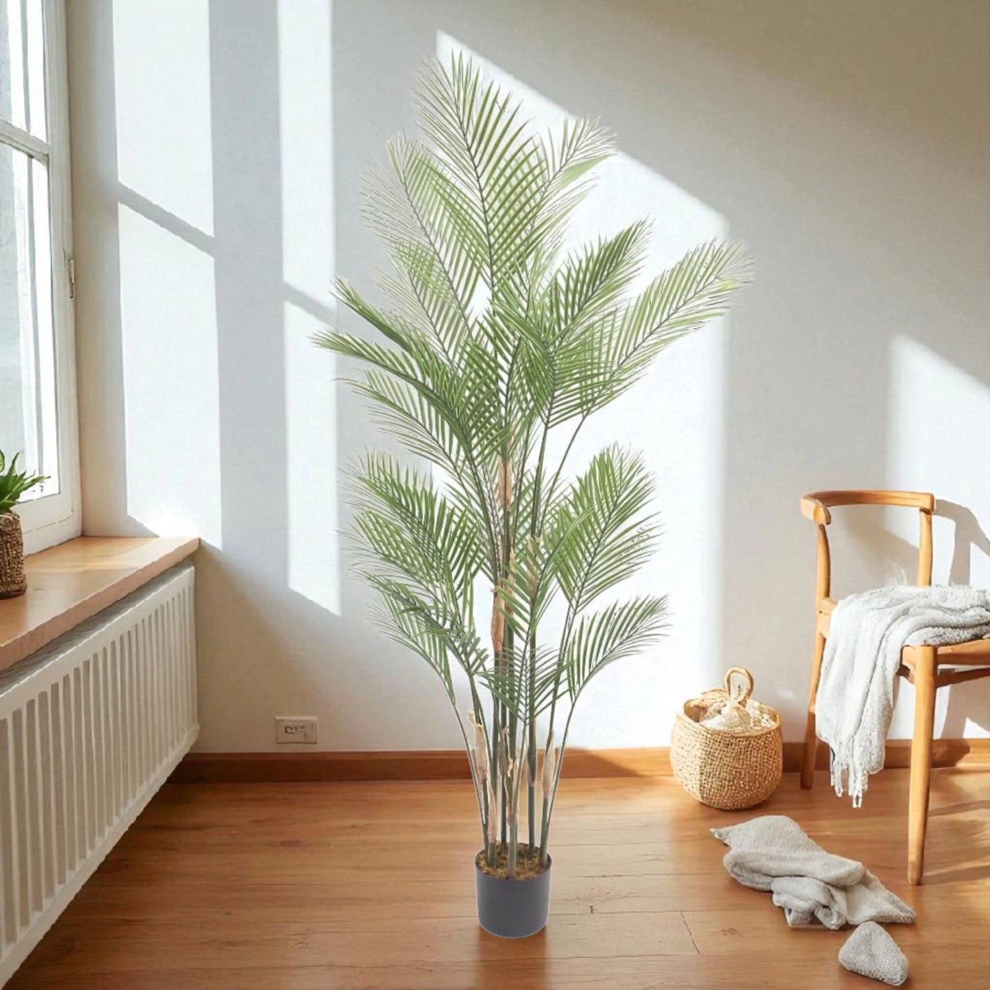 Artificial Areca Palm phoenix Tree – Tall Indoor Decorative Plant in Pot 1.8m