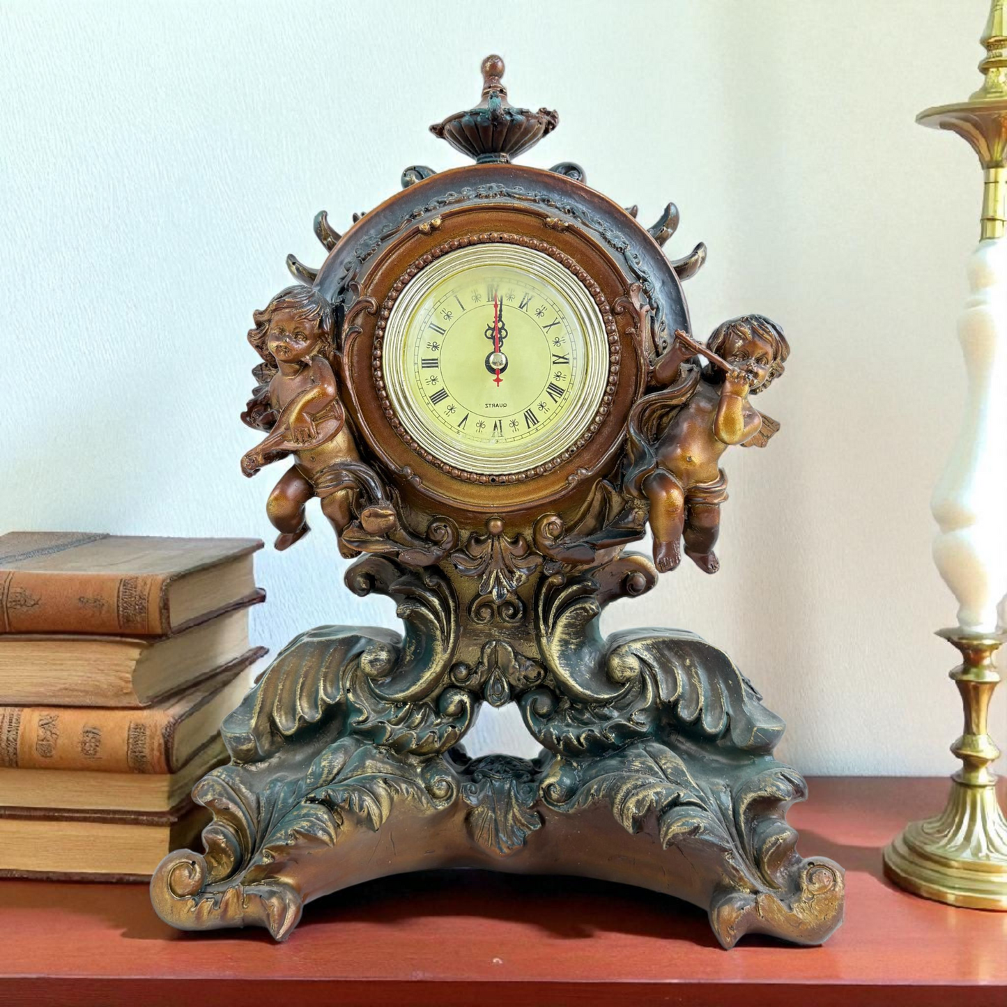Antique Cherub Table Clock – Classic Vintage Design