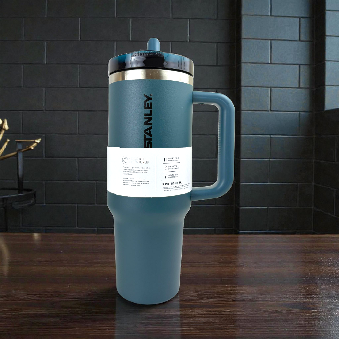 Stanley Quencher 40oz Tumbler – Stainless Steel Vacuum Insulated Travel Mug with Handle & Straw