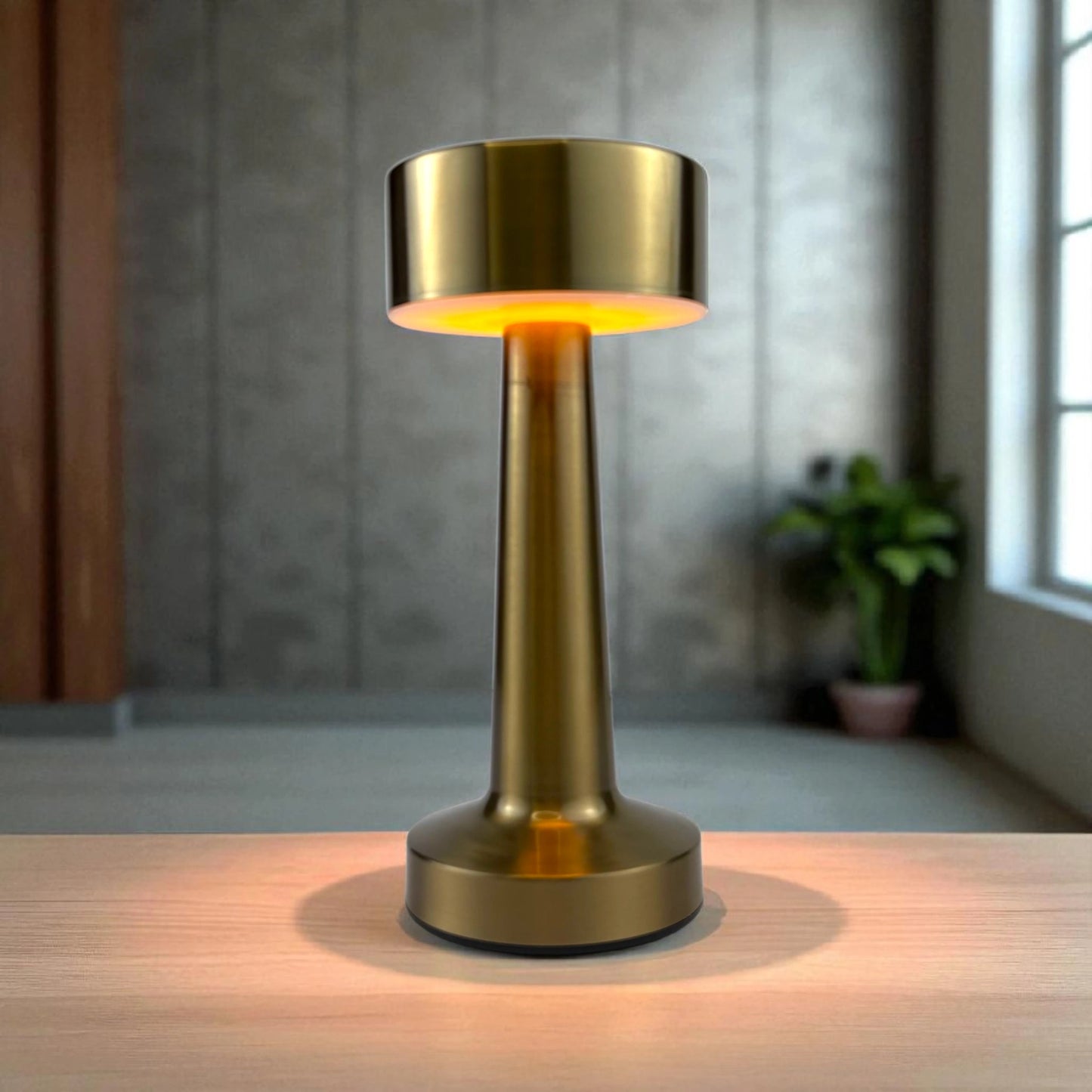 Modern Gold Touch Lamp – LED Rechargeable Table Light