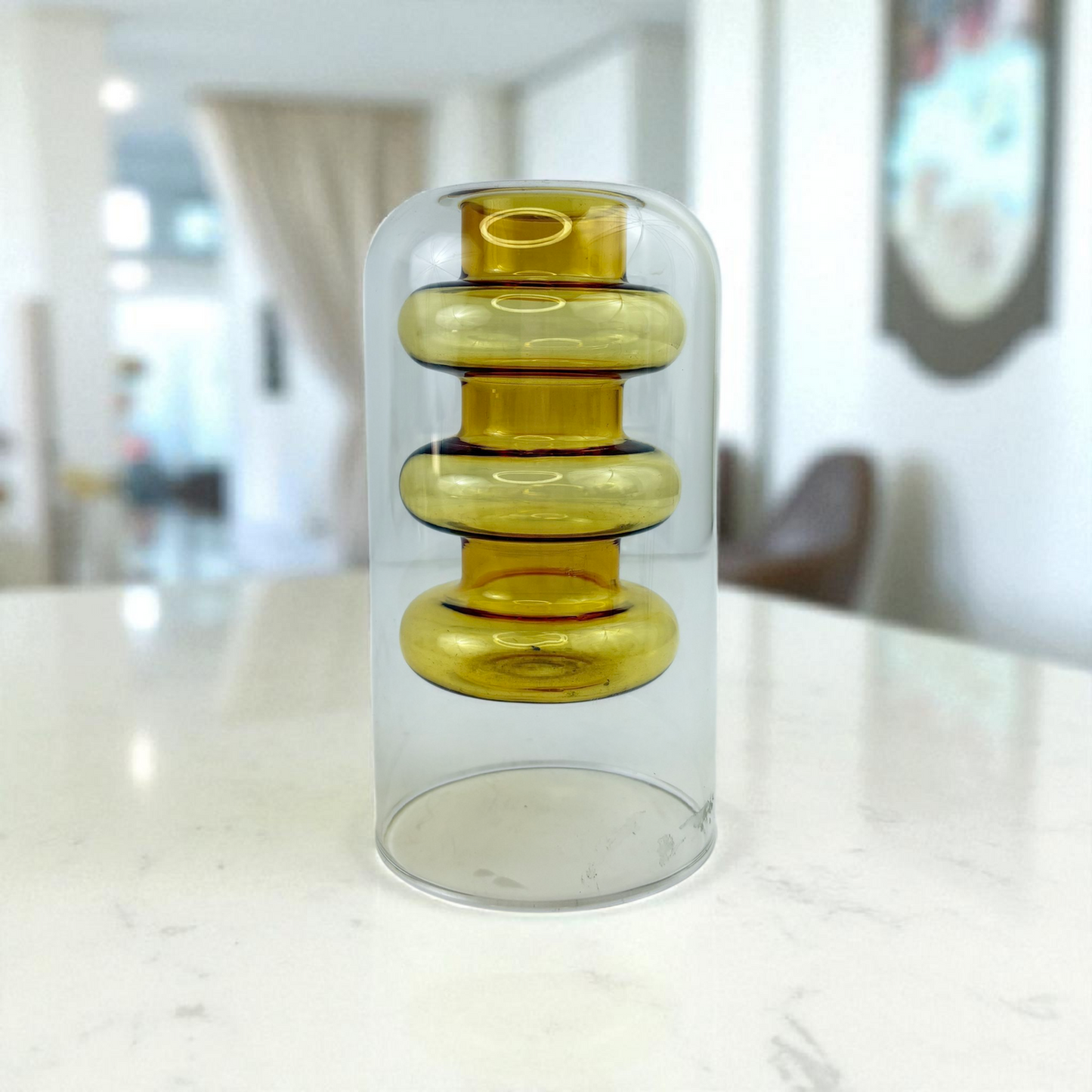 Amber Bubble Glass – Modern Artistic Home Décor