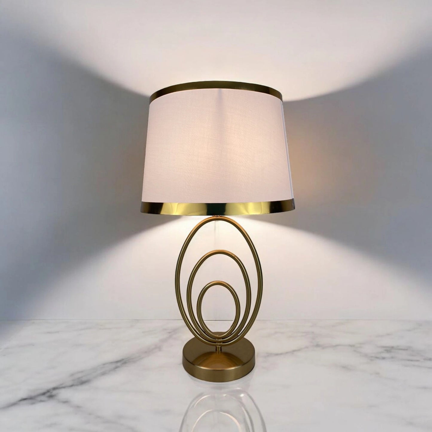 Gold Oval Table Lamp