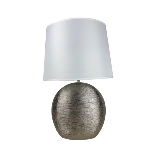 Brushed Silver Table Lamp