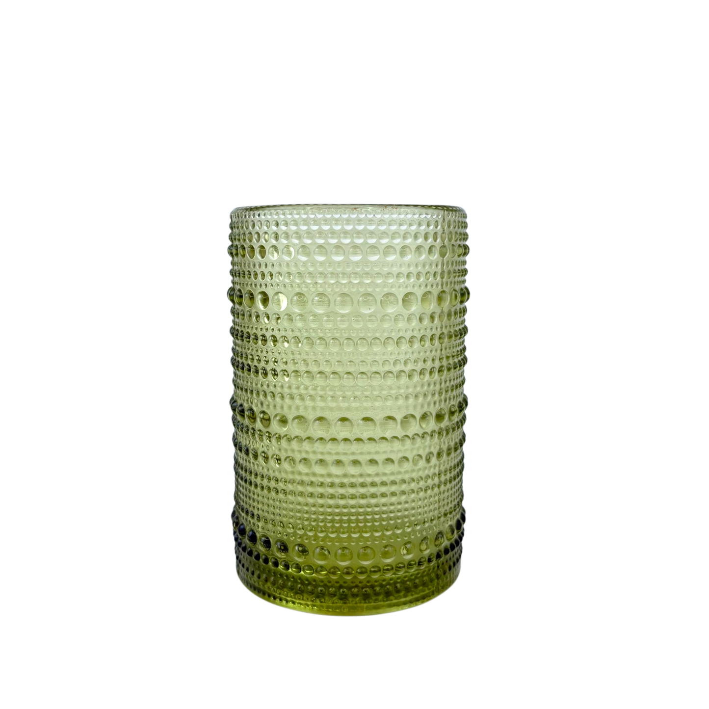 Yellow Bubble Glass Tumbler – tall