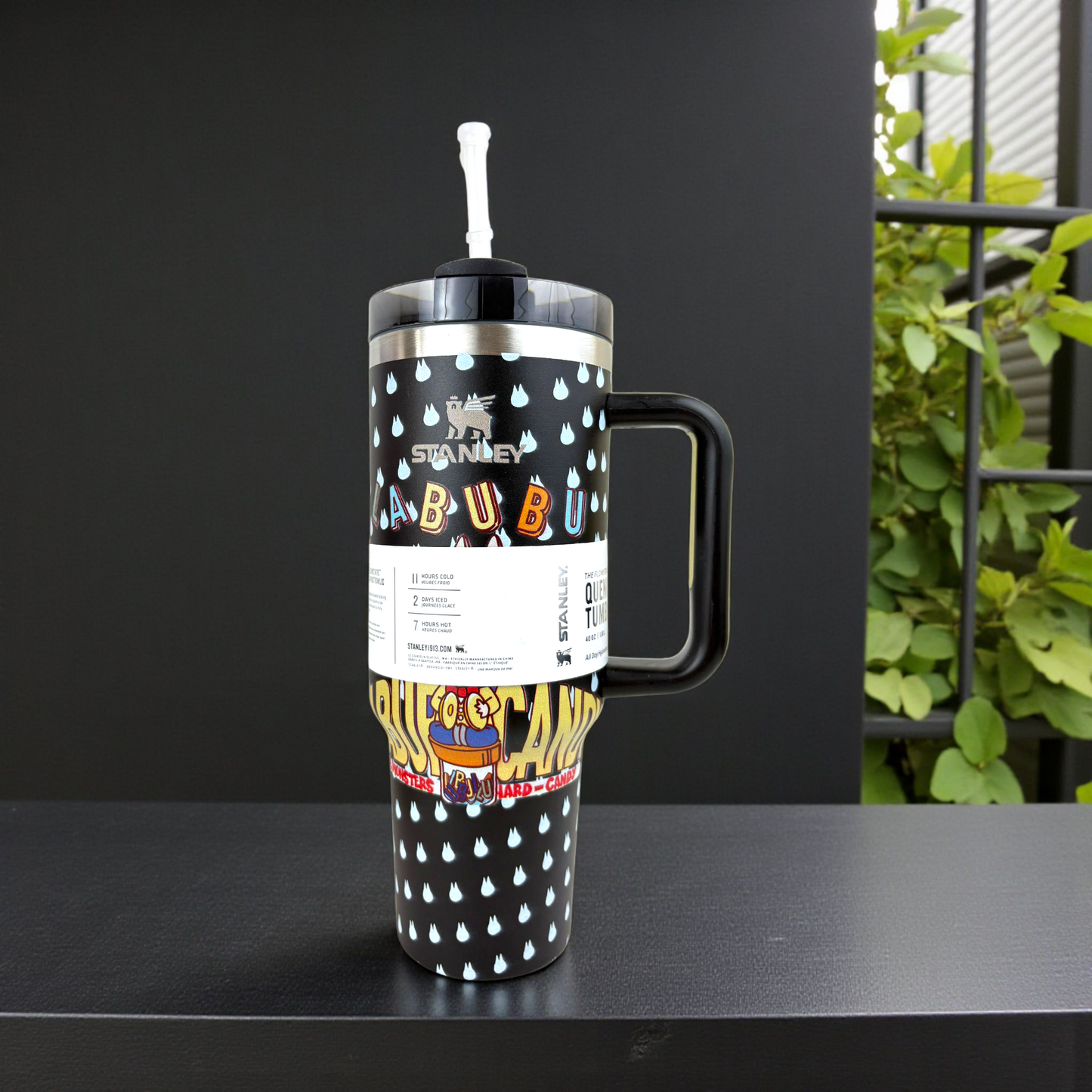 Stanley Quencher Labubu Edition – 1.2L Stainless Steel Insulated Tumbler with Handle & Straw (Limited Cartoon Design)
