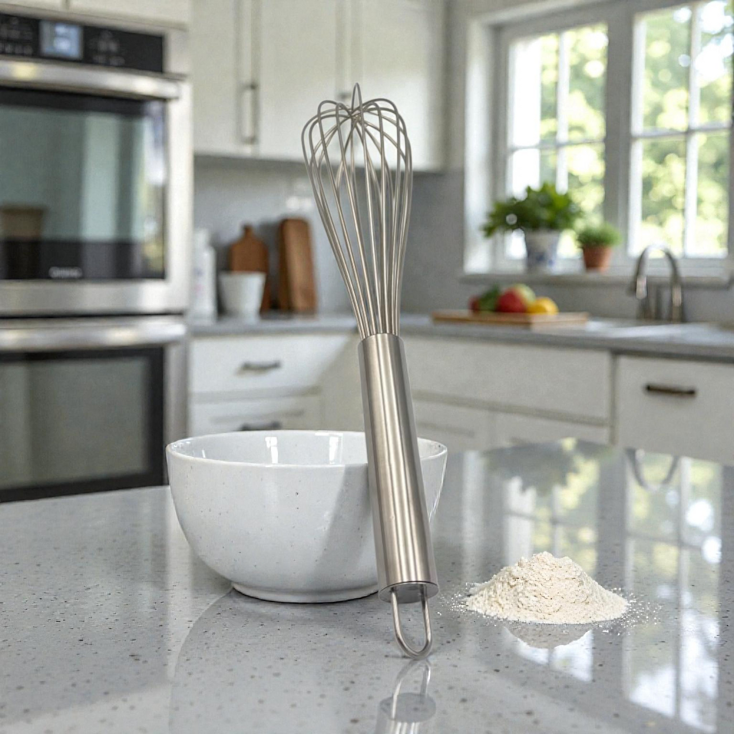 Stainless Steel Balloon Whisk – Professional Kitchen Egg & Batter Whisk