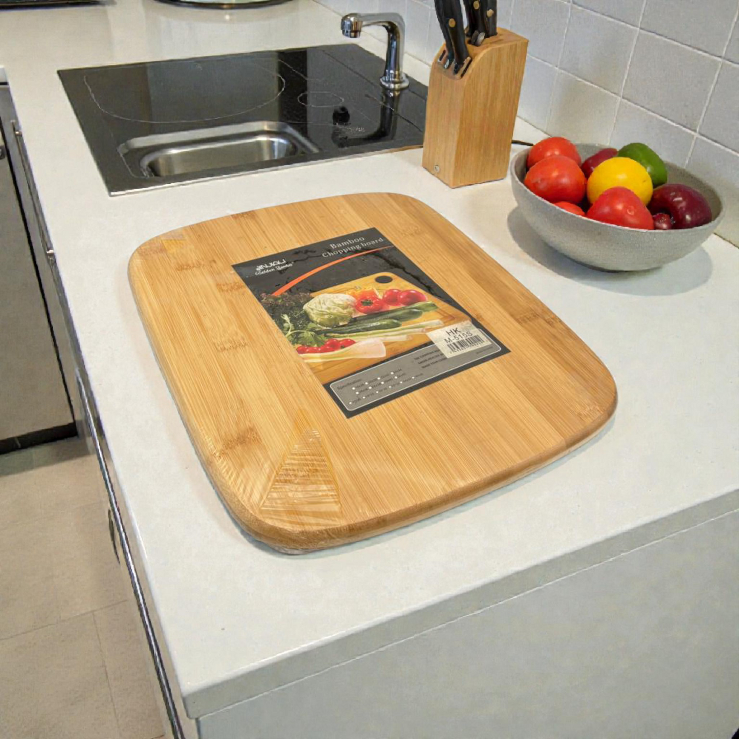 Large Bamboo Cutting Board for Kitchen Counter – Premium Wooden Chopping Board