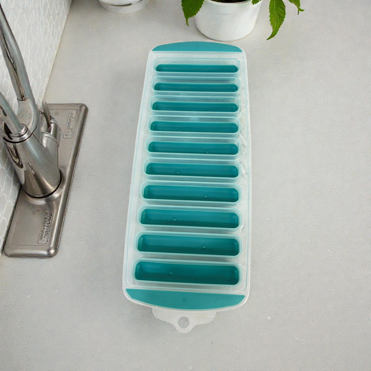 Flexible Ice Cube Tray with Easy-Release Design – Multi-Compartment Freezer Mold