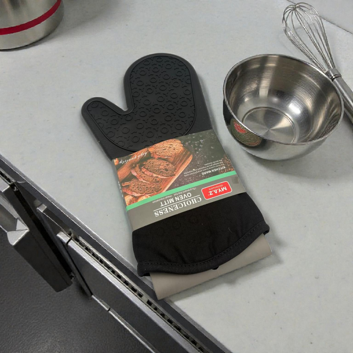 Silicone Oven Mitt – Heat Resistant Non-Slip Kitchen Glove