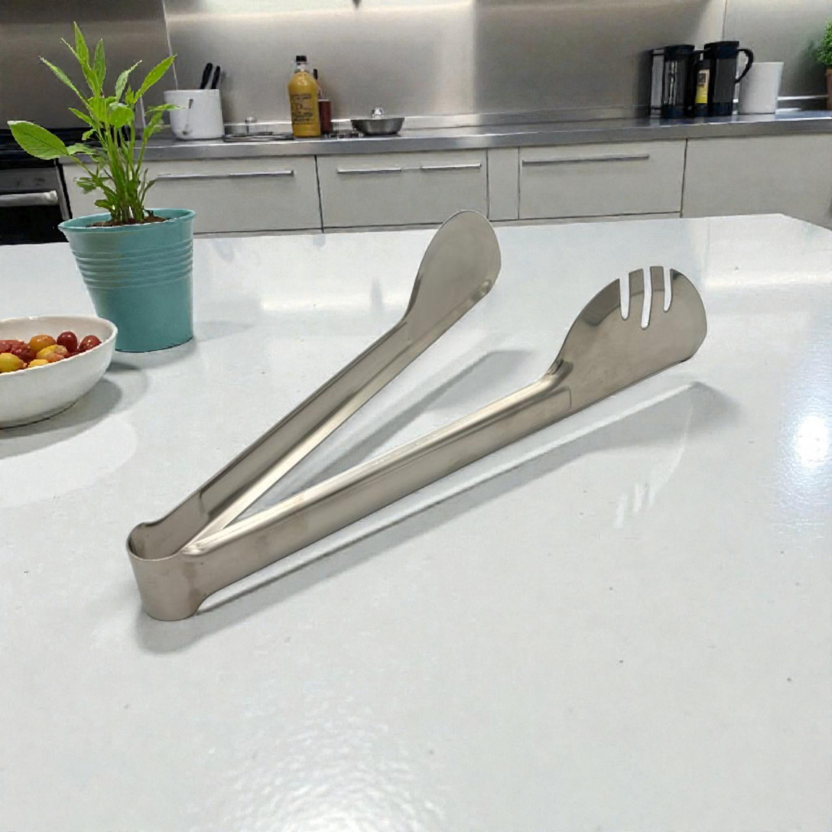 Stainless Steel Pastry Tongs – Cake & Dessert Serving Tool