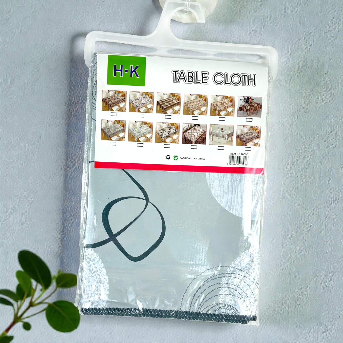 H.K Patterned Table Cloth – Waterproof & Easy-Clean Dining Table Cover