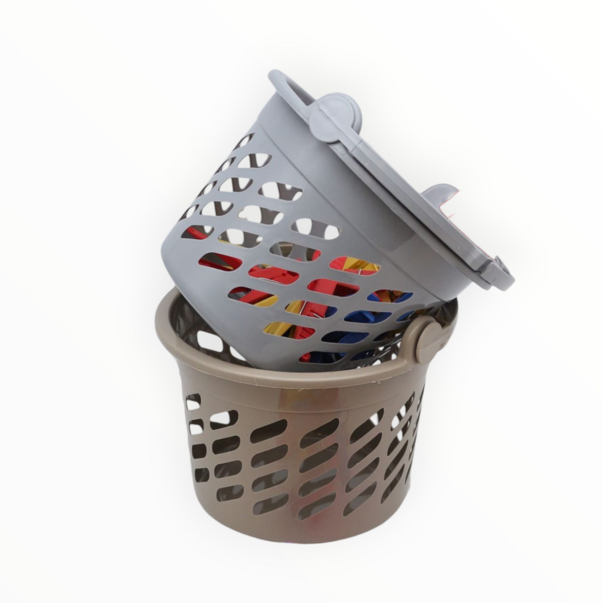 Plastic Storage Baskets with Handles – Multi-Purpose Organizer Bins