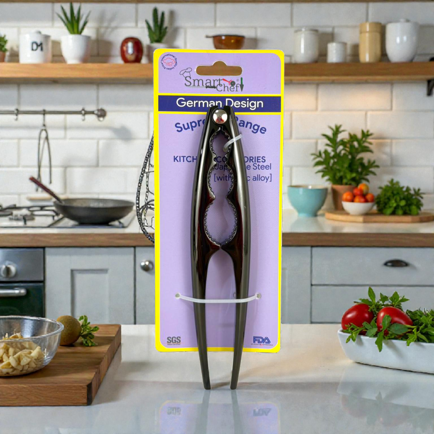 Smart Chef Stainless Steel Nutcracker & Seafood Cracker – German Design Kitchen Tool