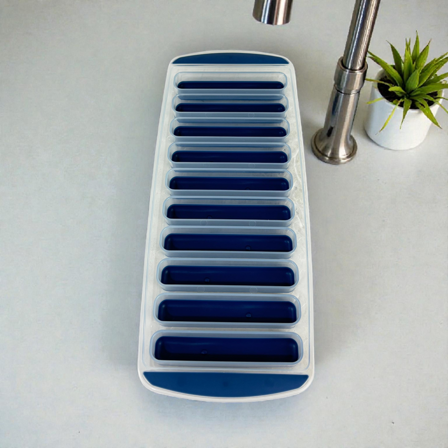 Flexible Ice Cube Tray with Easy-Release Design – Multi-Compartment Freezer Mold
