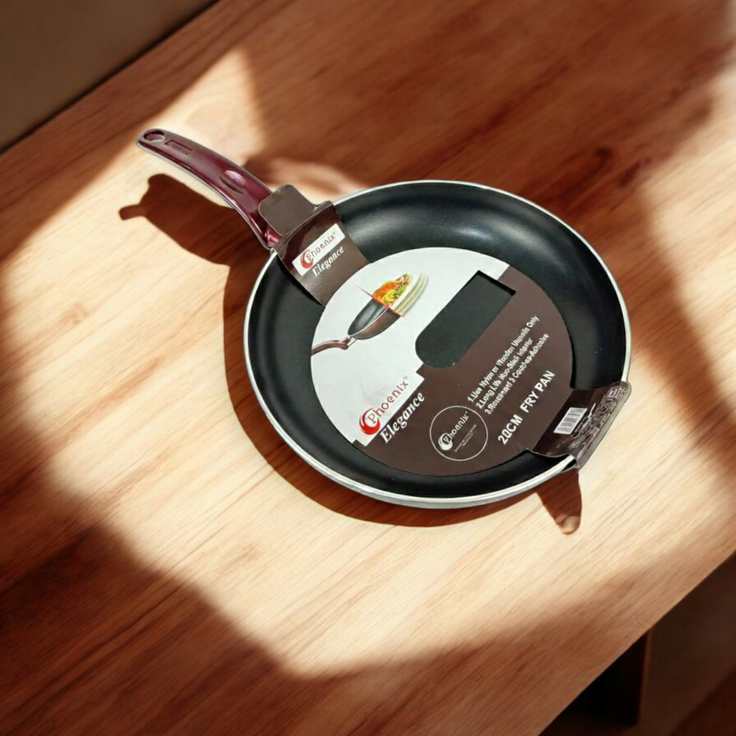20cm Non-Stick Frying Pan with Heat-Resistant Handle – Phoenix Elegance Series