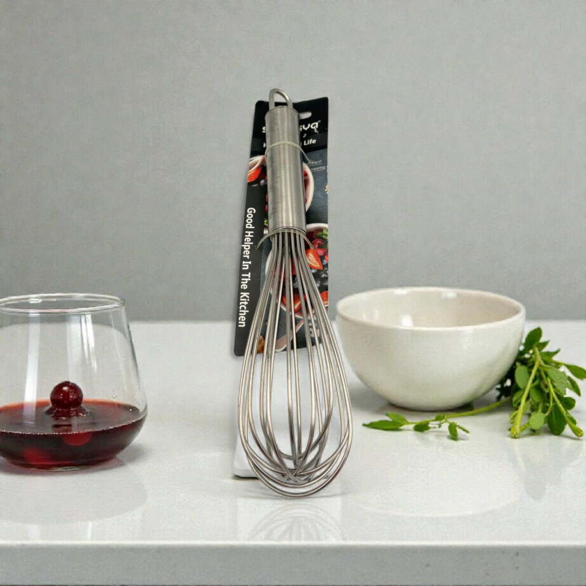 Stainless Steel Balloon Whisk – Mixing & Baking Tool size 28cm