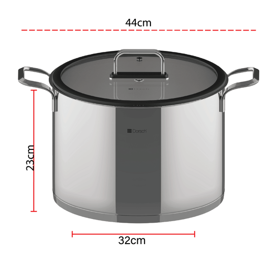 Dorsch Stainless Steel Pot 32cm – 17l
