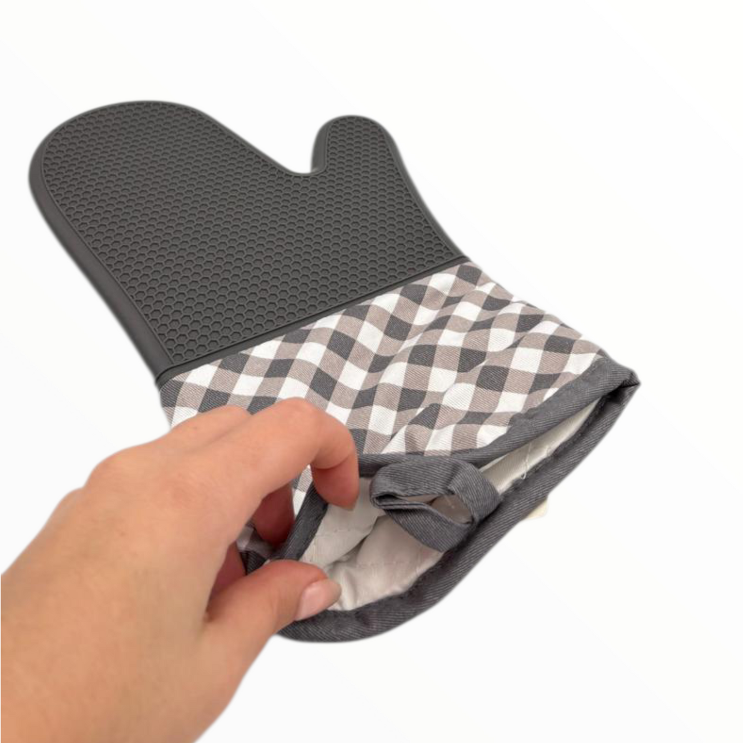 Heat Resistant Silicone Oven Mitt – Non Slip Kitchen Baking Glove