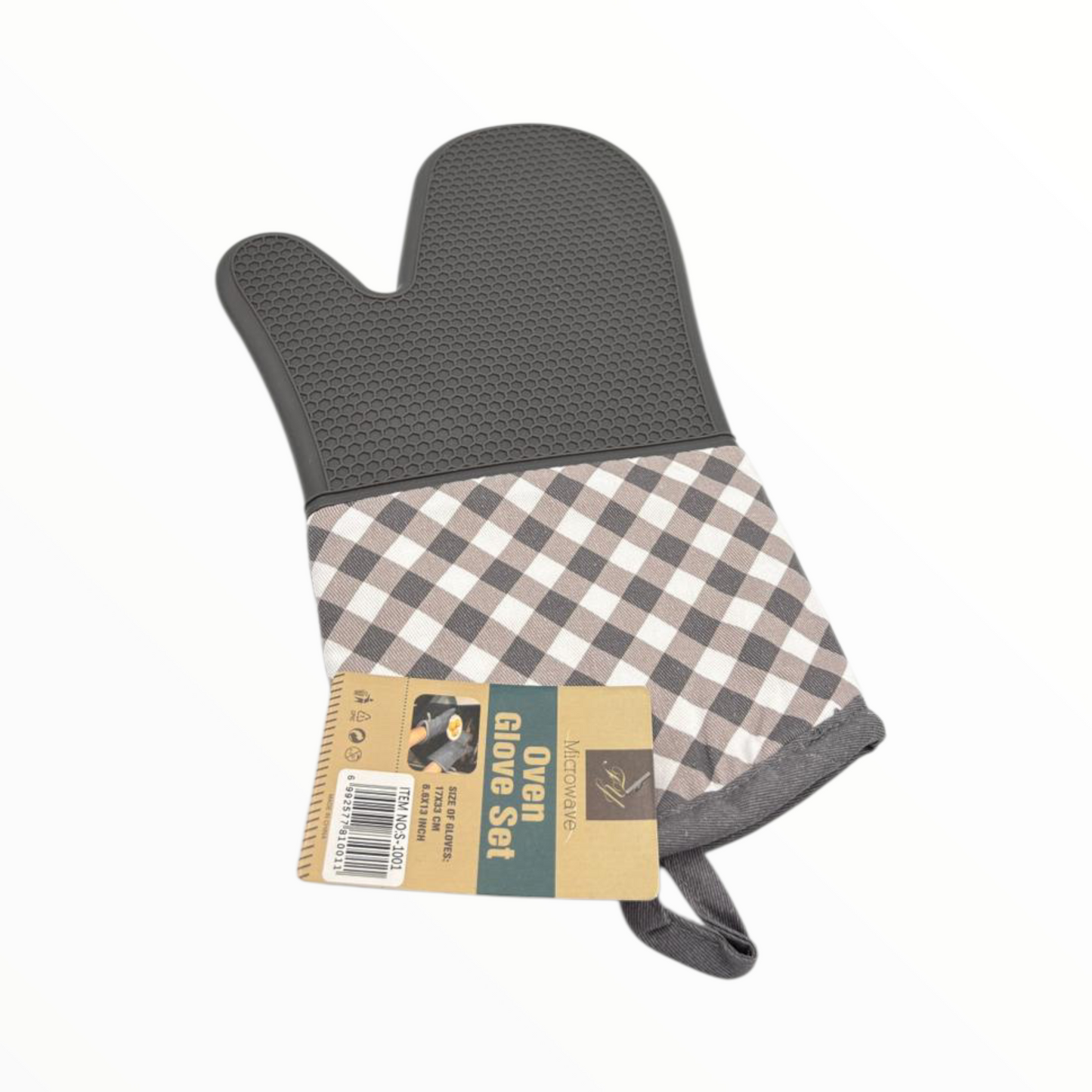 Heat Resistant Silicone Oven Mitt – Non Slip Kitchen Baking Glove