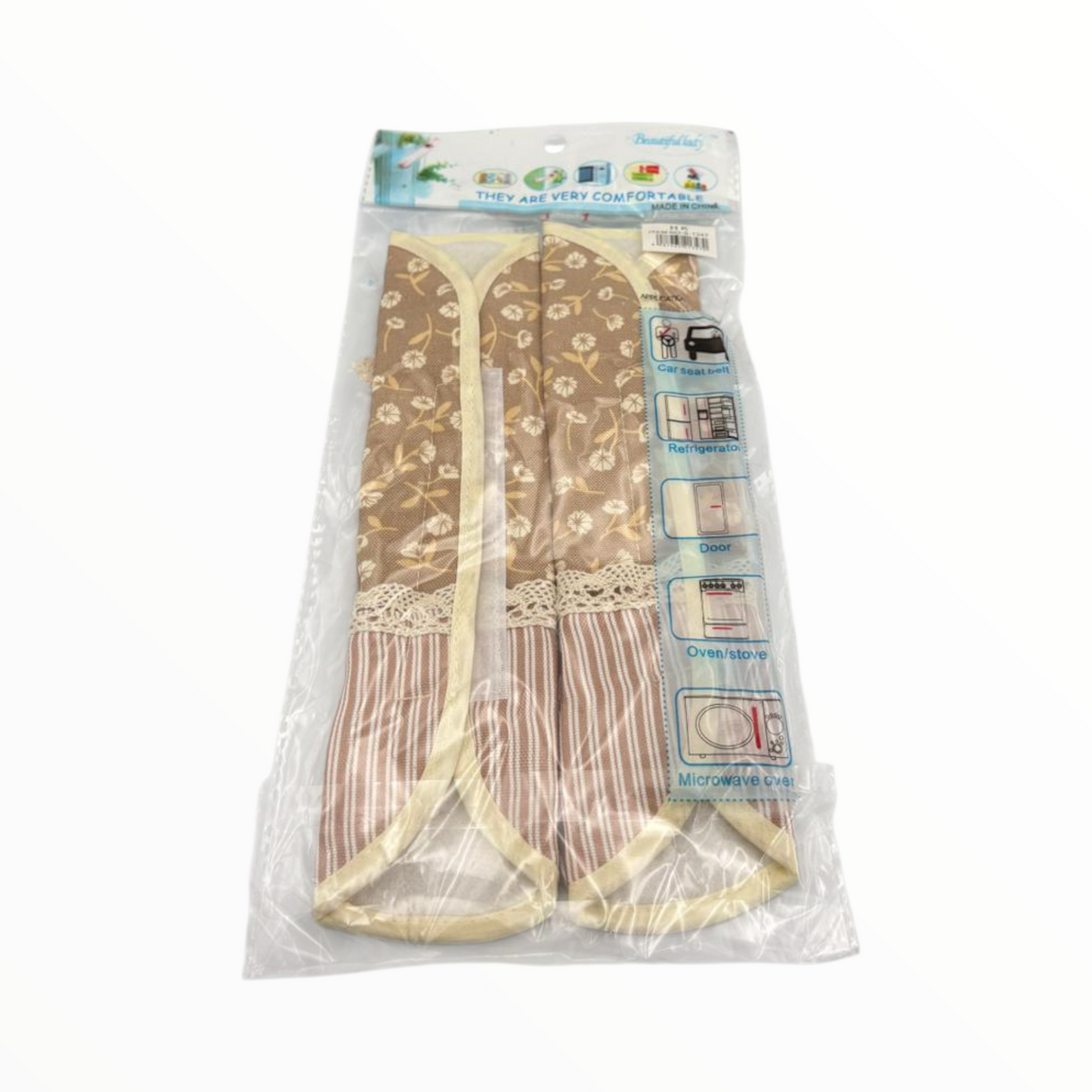 Kitchen Fridge Handle Covers Set – Checkered Refrigerator Handle Protectors (2 Pcs)