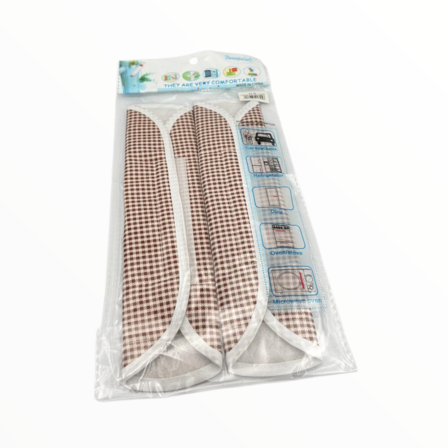 Kitchen Fridge Handle Covers Set – Checkered Refrigerator Handle Protectors (2 Pcs)