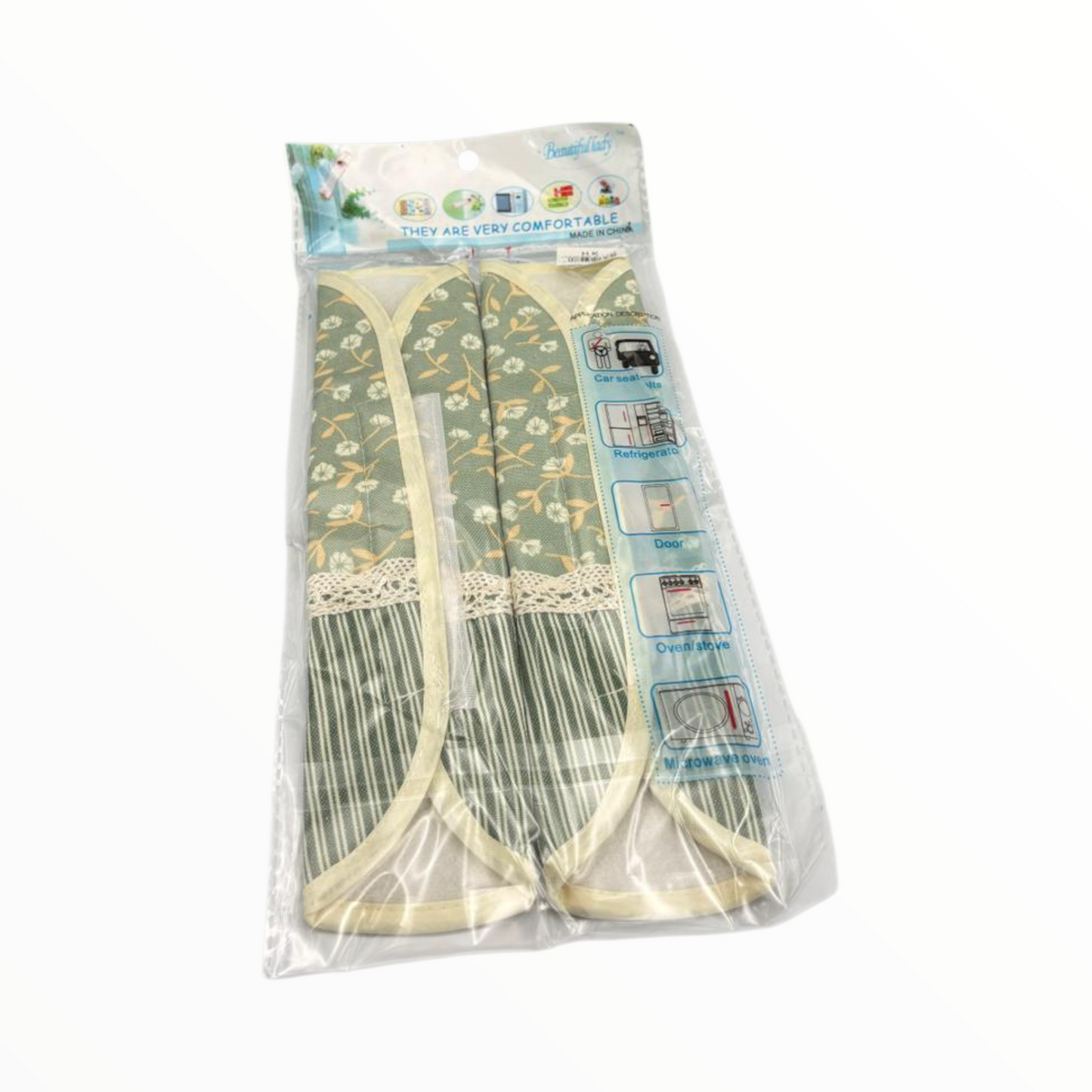 Kitchen Fridge Handle Covers Set – Checkered Refrigerator Handle Protectors (2 Pcs)