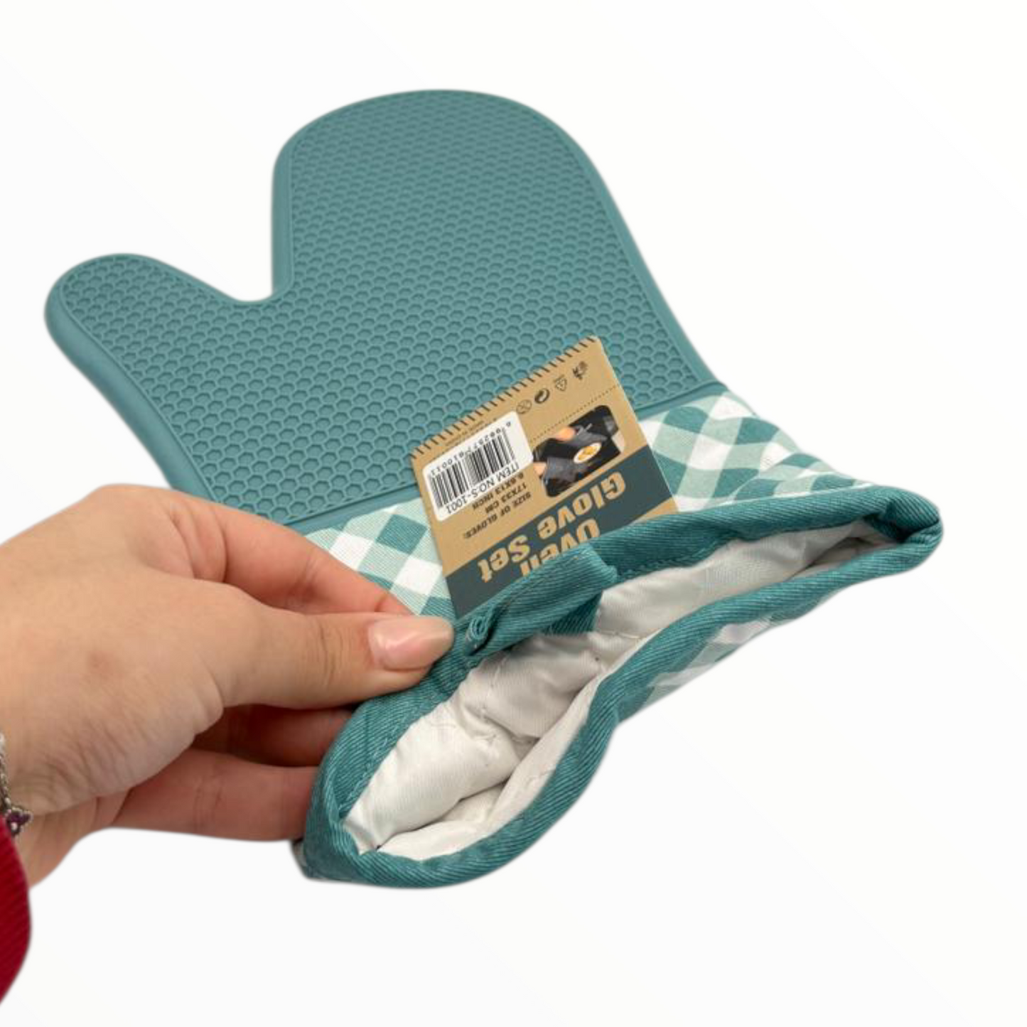 Heat Resistant Silicone Oven Mitt – Non Slip Kitchen Baking Glove