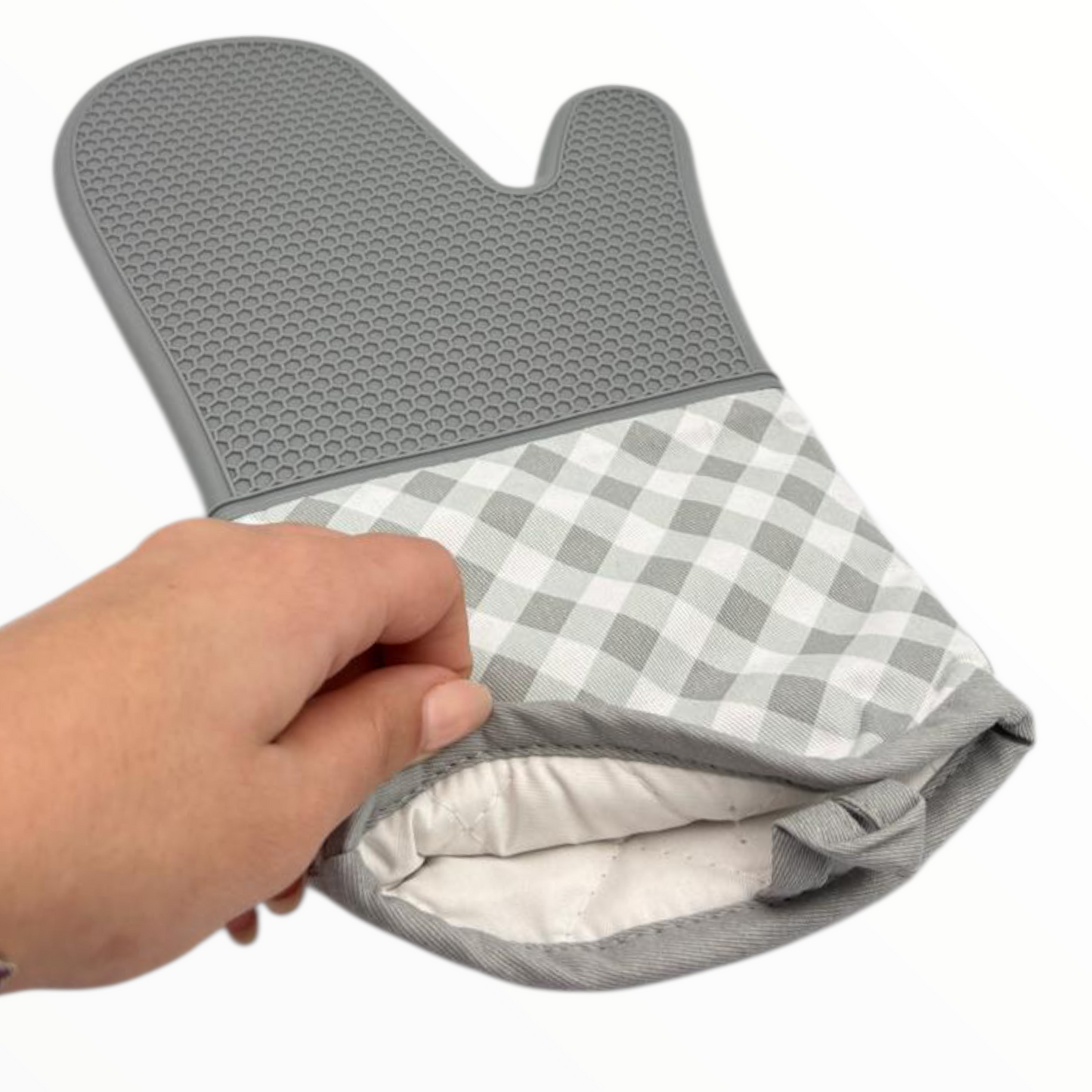 Heat Resistant Silicone Oven Mitt – Non Slip Kitchen Baking Glove