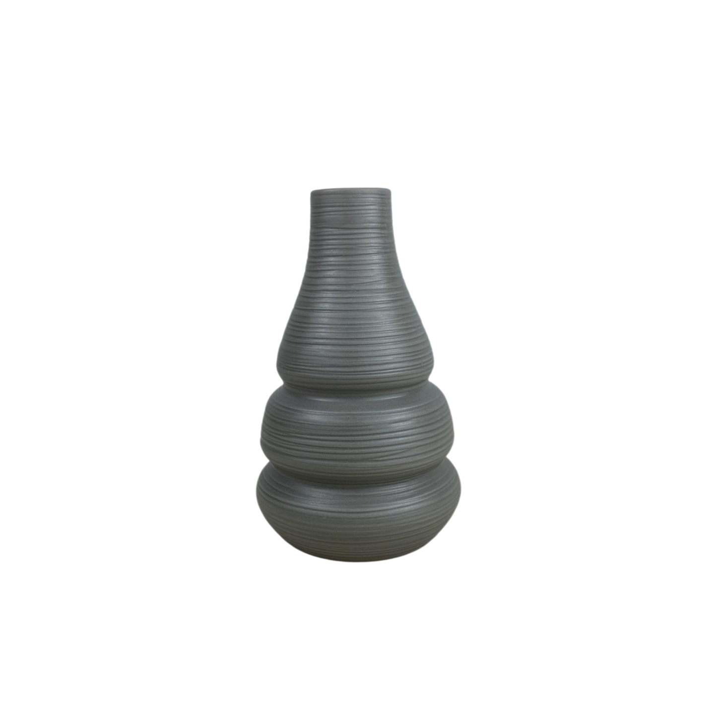 Grey Tiered Ceramic Vase