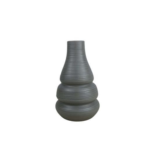Grey Tiered Ceramic Vase
