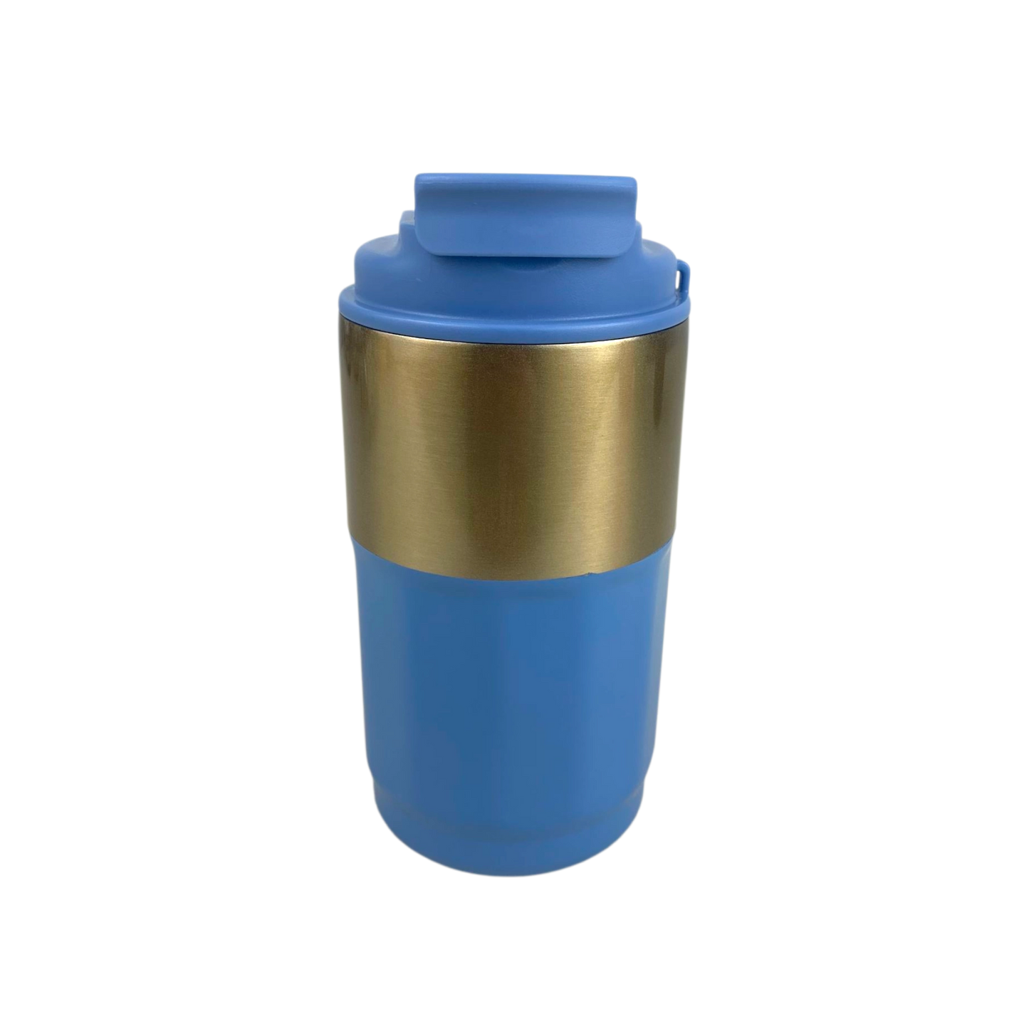 Royal Blue & Gold Stainless Steel Travel Mug