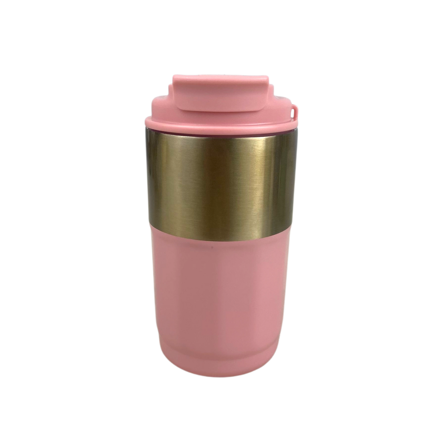 Pink & Gold Stainless Steel Travel Mug