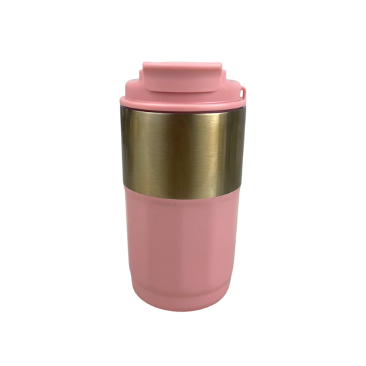 Pink & Gold Stainless Steel Travel Mug