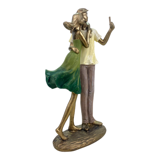 Romantic Couple Selfie Figurine