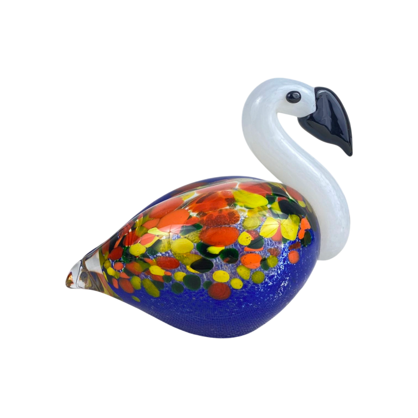 Vibrant Glass Flamingo