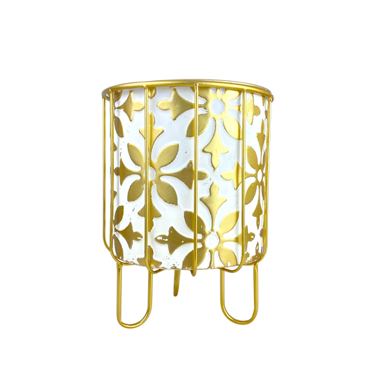 Decorative Gold Metal Plant Stand