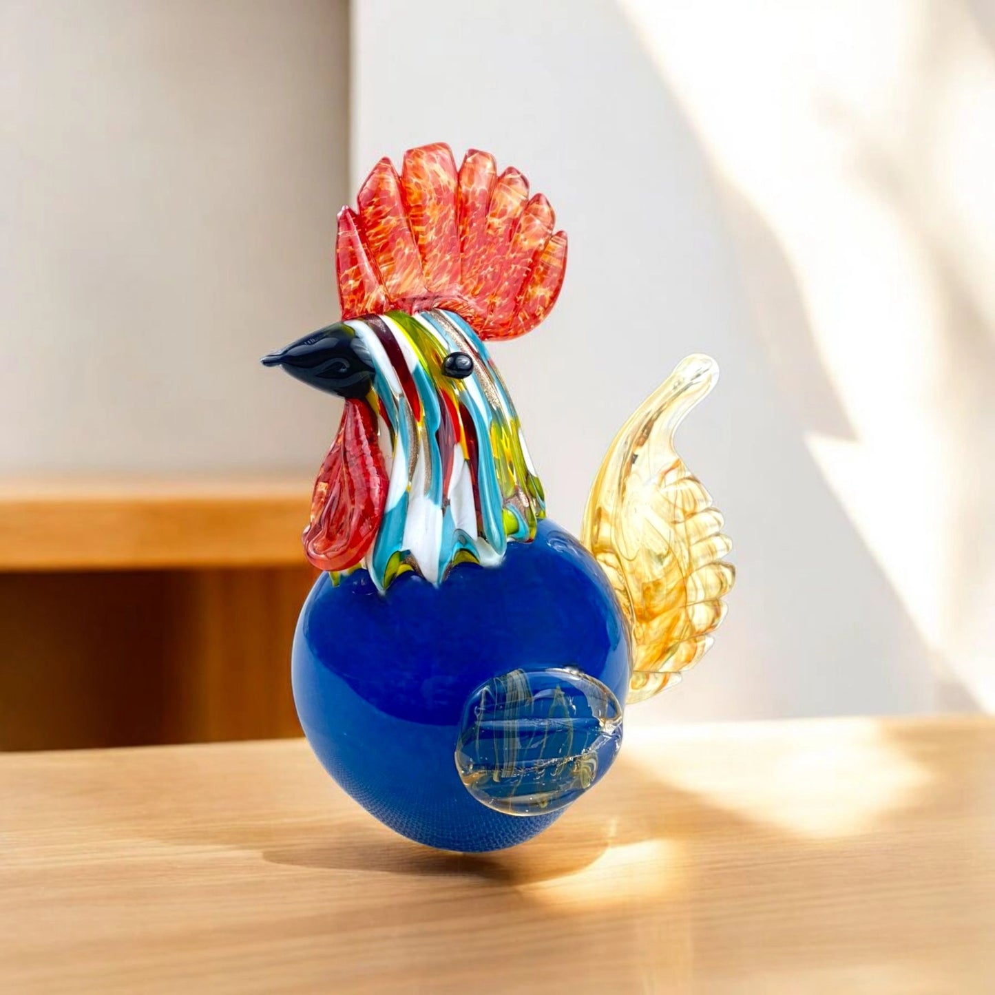 Colorful Glass Rooster