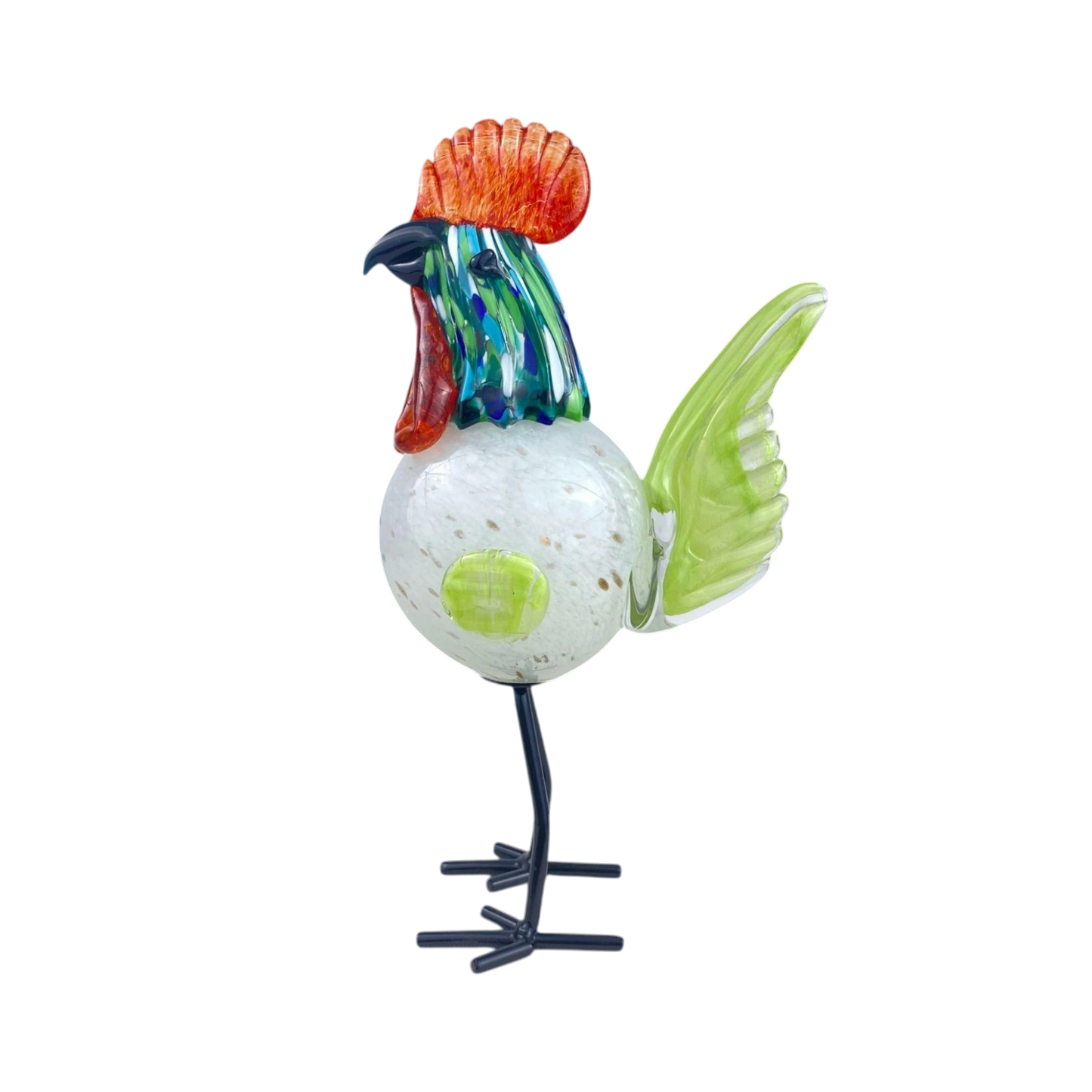 Glass Rooster Elegance