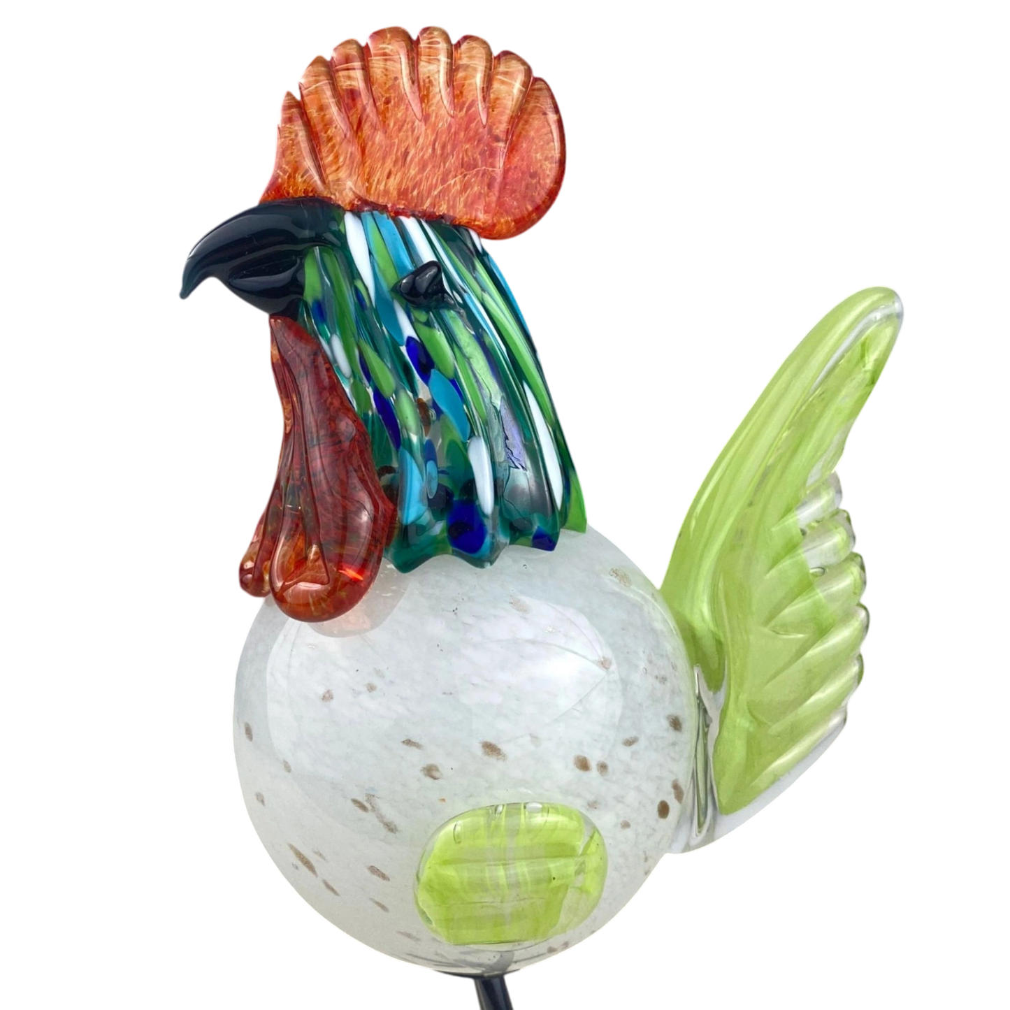 Glass Rooster Elegance