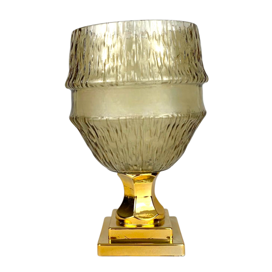 Golden Base Glass Vase